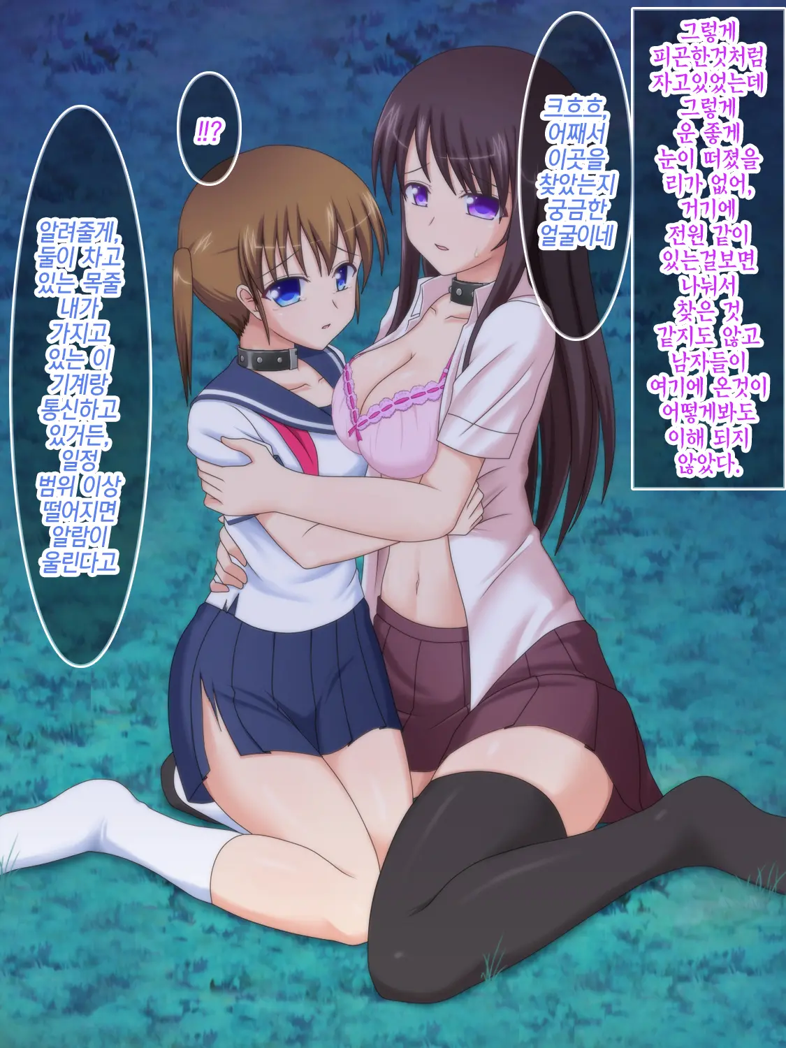 Iede Musume Ga Ana Dorei Ni Ochiru Made ~Chuunen Oyaji-Tachi No Pet Ni Sareta Shimai~ | 가출소녀가 구멍노예로 타락 할 때까지~중년아저씨들의 애완동물이 된 자매